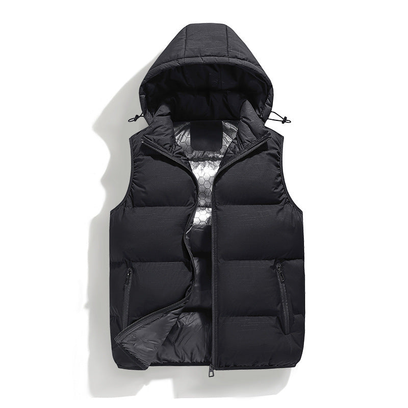 Damen Wattierte Kapuzenweste Nord Taschen