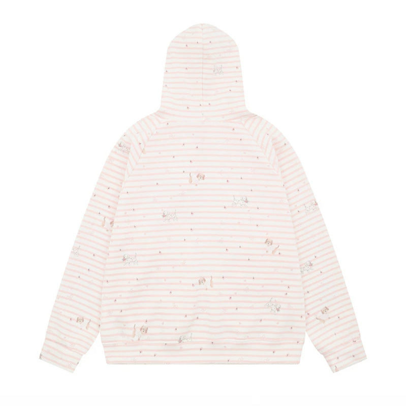 Damen Kuscheliger Kapuzen‑Oversizepullover mit integriertem Schleifen‑Schal und Aufgesetzten Taschen Nord Taschen