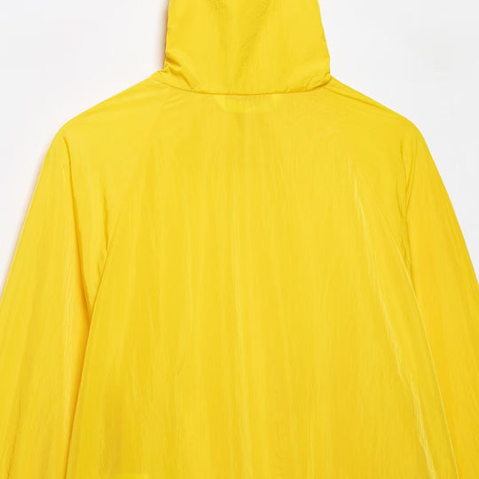 Damen Leichte Oversize Windjacke mit hohem Stehkragen, Knopfleiste und Kordelzug Nord Taschen