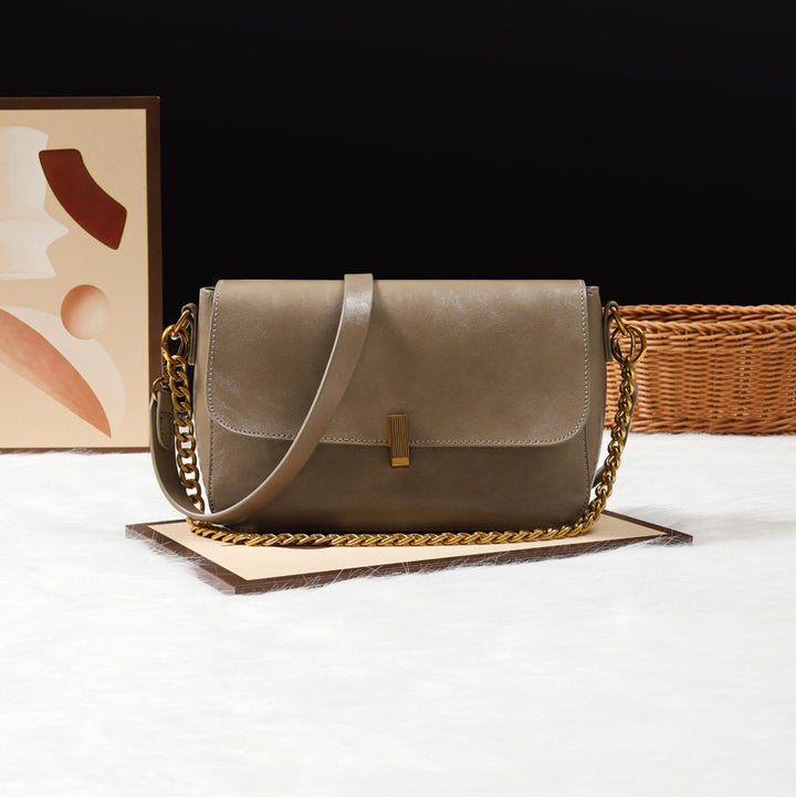 Damen Umhängetasche aus hochwertigem Kunstleder mit elegantem Klappenverschluss Nord Taschen
