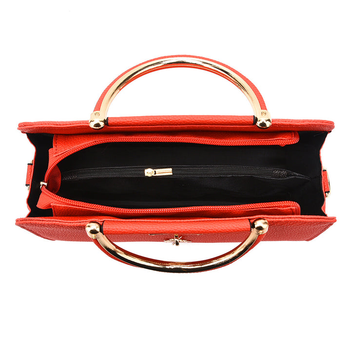 Damen elegante Handtasche mit strukturiertem Außenmaterial und abnehmbarem Schulterriemen Nord Taschen