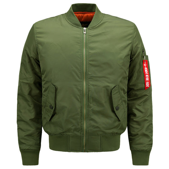 Herren Nylon-Bomberjacke mit dezentem Glanz, gestepptem Thermofutter und Utility-Ärmeltasche Nord Taschen