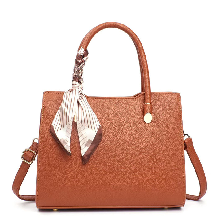 Damen elegante Handtasche mit modischem Schal und strukturiertem Design Nord Taschen