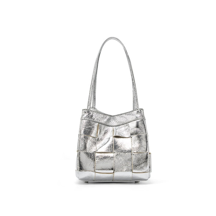 Damen trendige Schultertasche im modernen Flecht-Design Nord Taschen