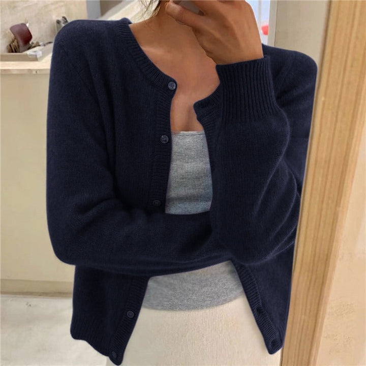 Damen kuschelige Strickjacke