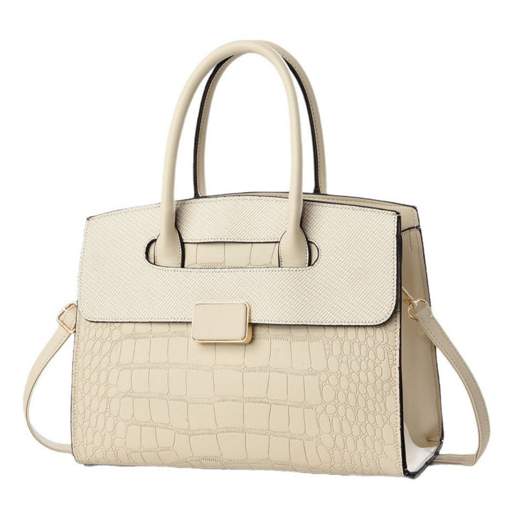 Damen Handtasche im eleganten Krokodil-Leder-Look mit praktischem Verschluss Nord Taschen