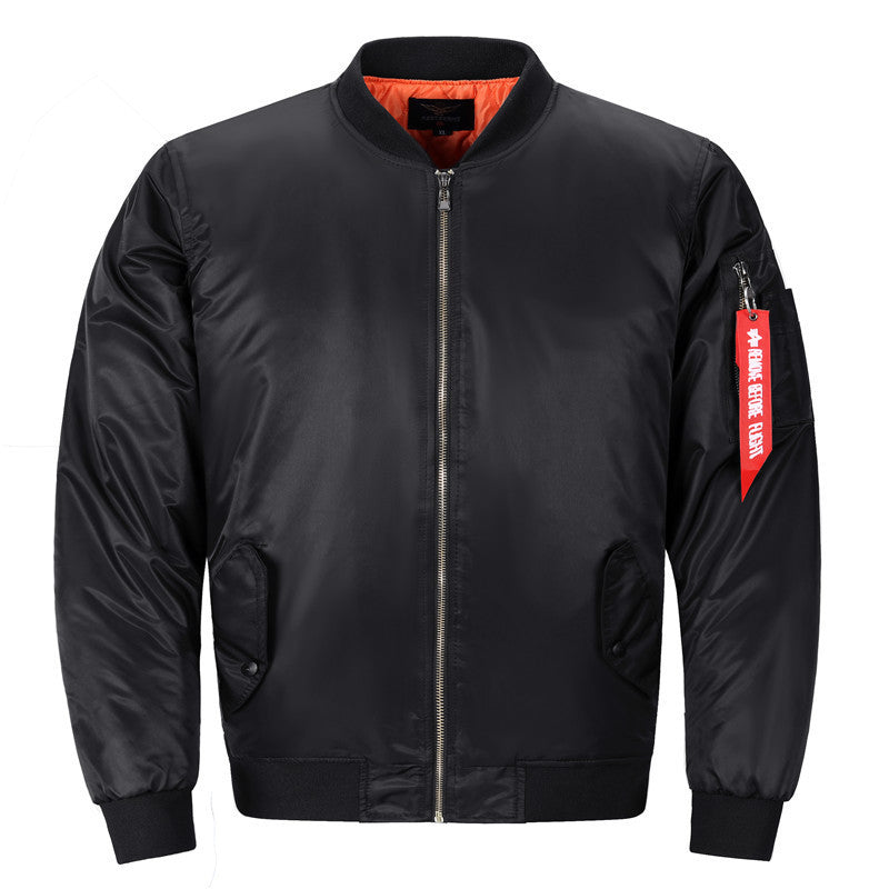 Herren Pilotenbomberjacke im Aviator-Look mit Nylonoberfläche und Utility-Ärmeltasche Nord Taschen