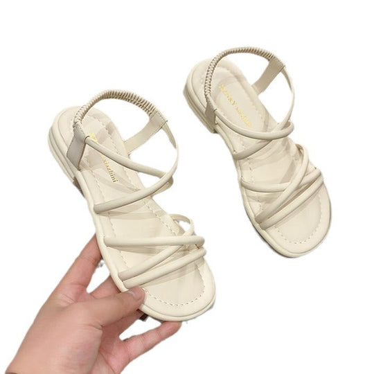 Damen Riemensandalen mit elastischem Riemendesign