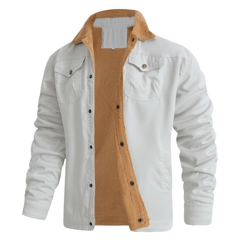 Elegante Cord Herrenjacke