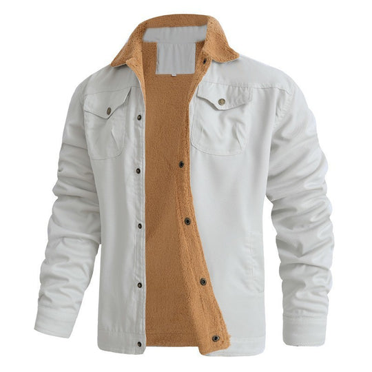 Elegante Cord Herrenjacke