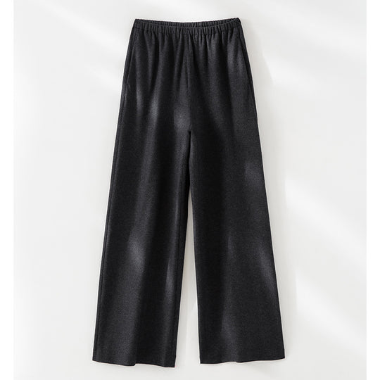 Damen Relaxed-Fit Wide‑Leg‑Hose aus softem Stretchjersey mit hohem Komfortbund Nord Taschen