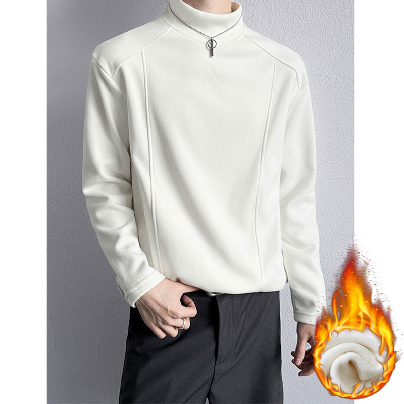 Herren Oversize Stehkragen-Sweatshirt mit Raglanärmeln und dezentem Farbverlauf Nord Taschen