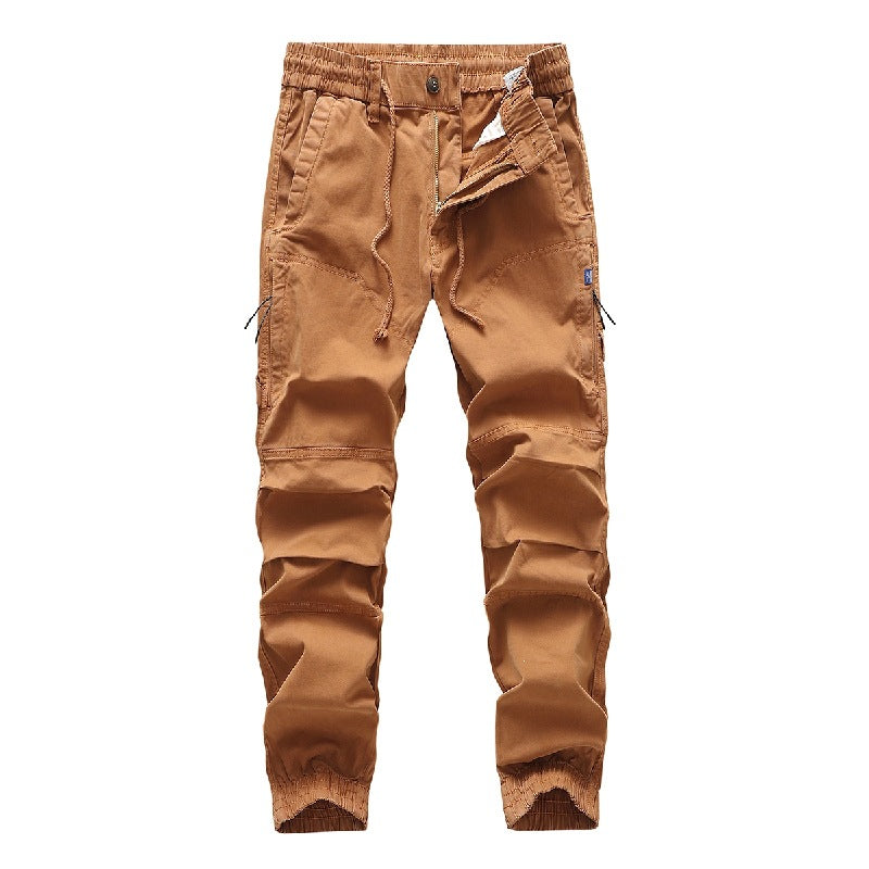 Herren Cargo-Joggerhose mit Tunnelzug, elastischen Bündchen und verstärkten Kniepartien Nord Taschen