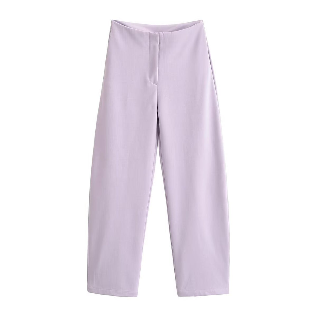 Damen Zweiteiliges Neopren‑Optik Freizeitset mit Cropped‑Blouson und High‑Waist‑Hose Nord Taschen