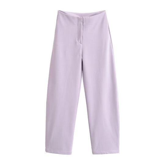 Damen Zweiteiliges Neopren‑Optik Freizeitset mit Cropped‑Blouson und High‑Waist‑Hose Nord Taschen