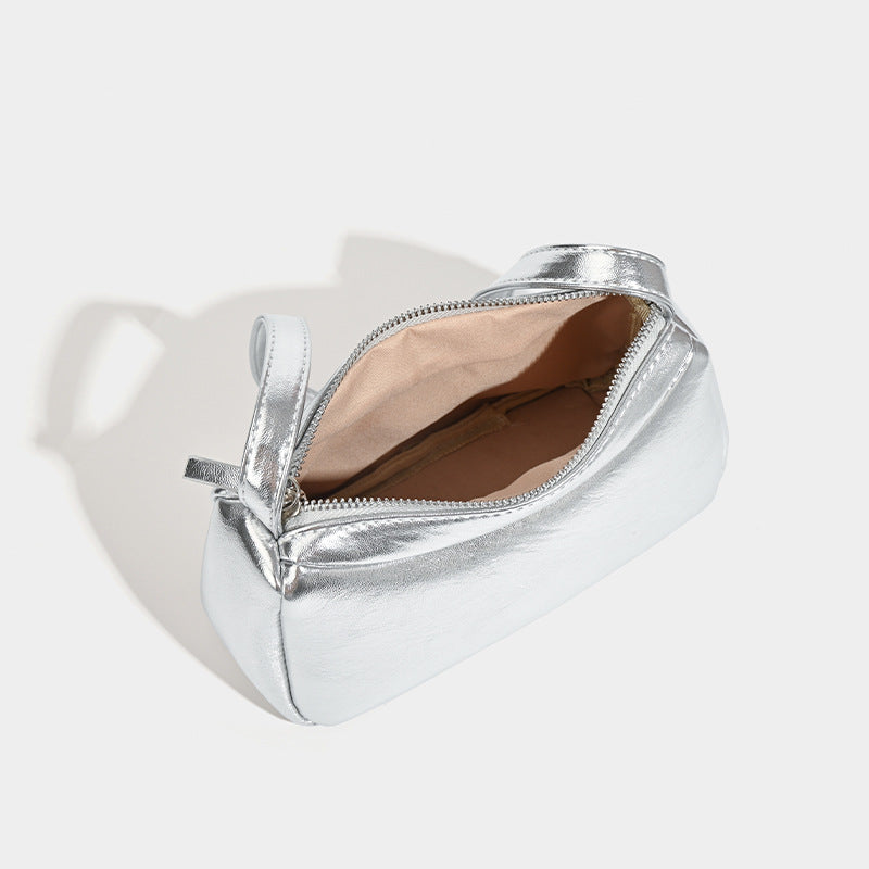 Damen modische Umhängetasche mit glänzender Metallic-Oberfläche Nord Taschen