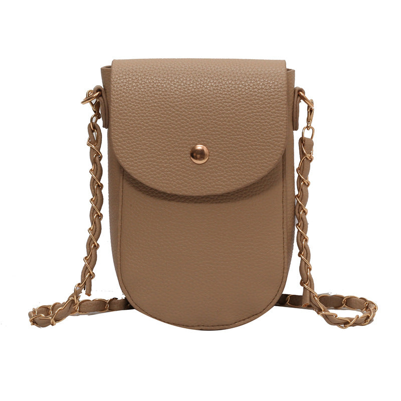 Damen Umhängetasche aus hochwertigem Leder mit elegantem Klappverschluss Nord Taschen