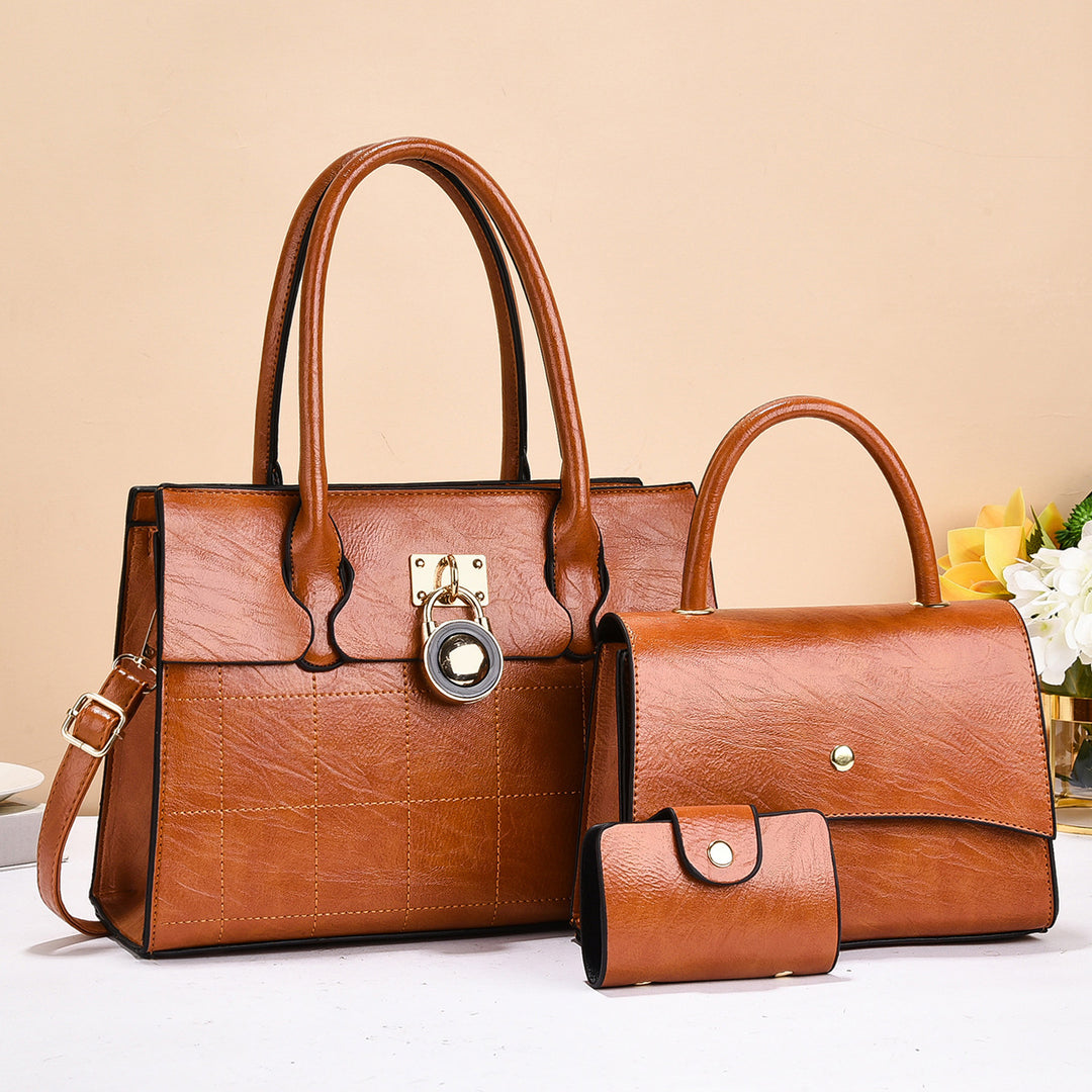 Damen elegante Handtasche mit praktischer Clutch Nord Taschen