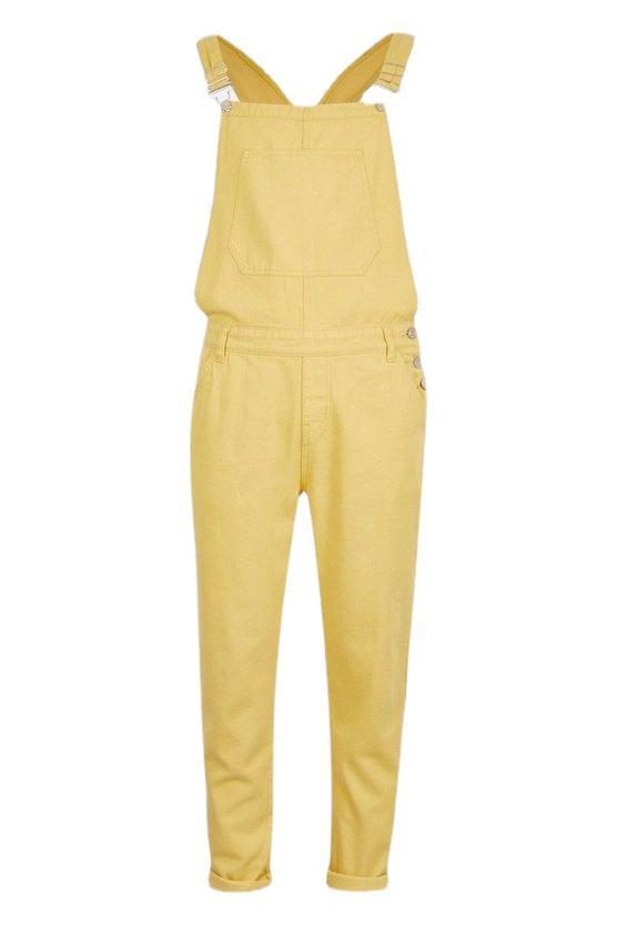 Herren Denim-Latzhose mit Taschen und verstellbaren Trägern