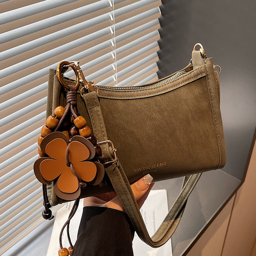 Damen Umhängetasche aus hochwertigem Kunstleder mit elegantem Reißverschluss Nord Taschen
