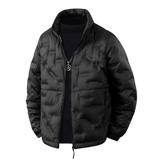 Herren Leichte gesteppte Thermojacke mit Stehkragen und Reißverschlusstaschen Nord Taschen