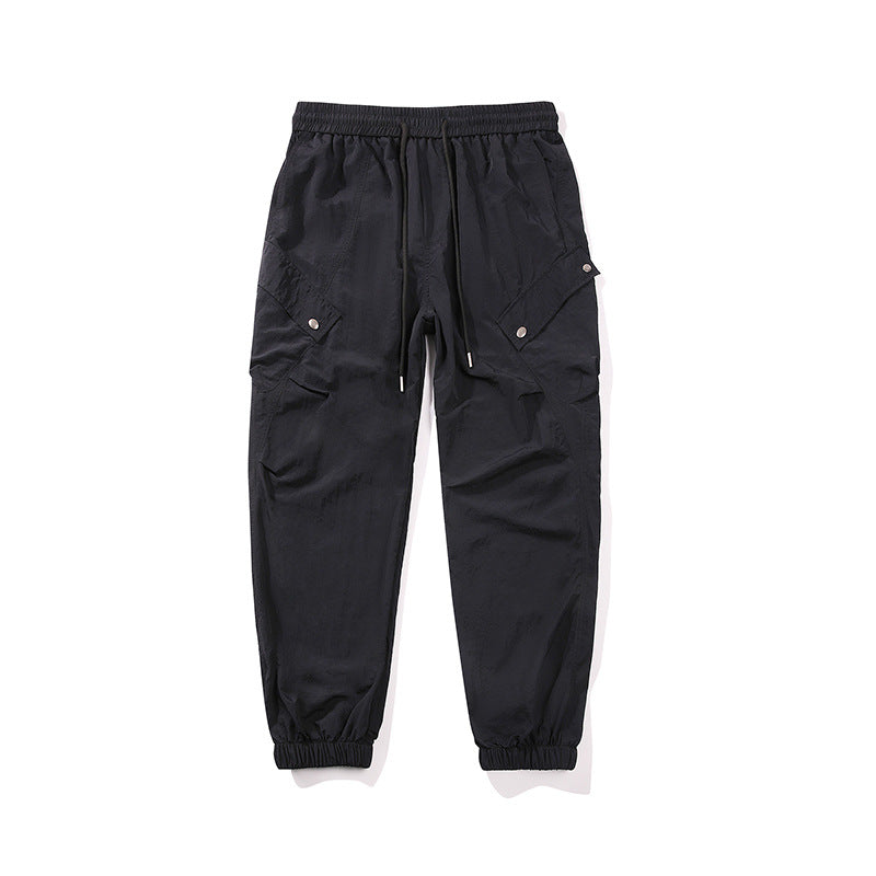 Herren utilitarische Cargo-Joggerhose mit Tunnelzugbund, Mehrfachtaschen und elastischem Knöchelabschluss Nord Taschen