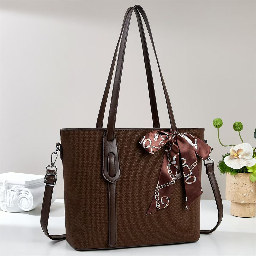 Damen Shopper-Tasche mit modischem Seidenband Nord Taschen
