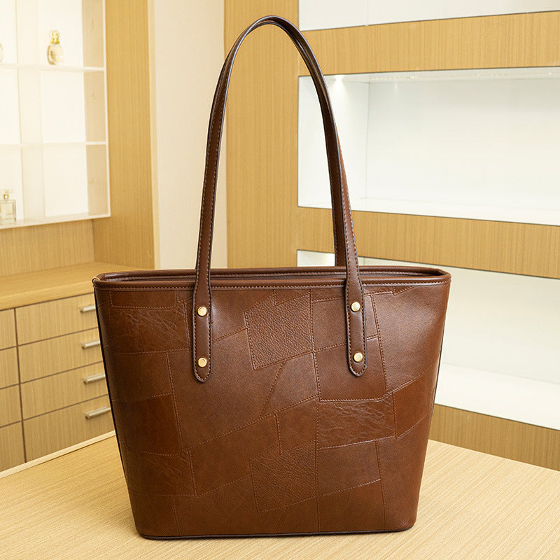 Damen Tote Tasche mit ausgefallenem Patchwork-Design und hochwertiger Lederverarbeitung Nord Taschen