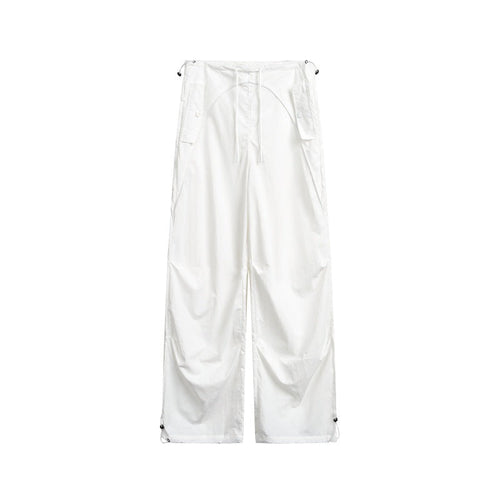 Damen weite Cargo-Hose mit Kordelzugbund und verstellbaren Saum Nord Taschen
