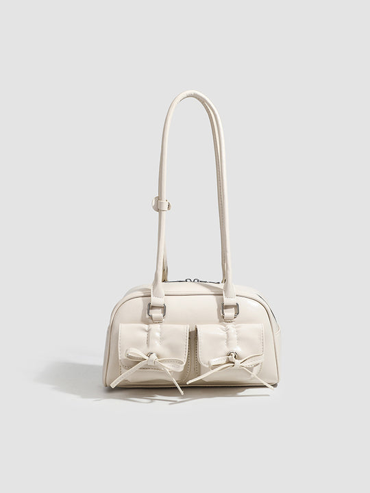 Damen Handtasche mit dekorativen Schleifen und praktischer Innenaufteilung Nord Taschen