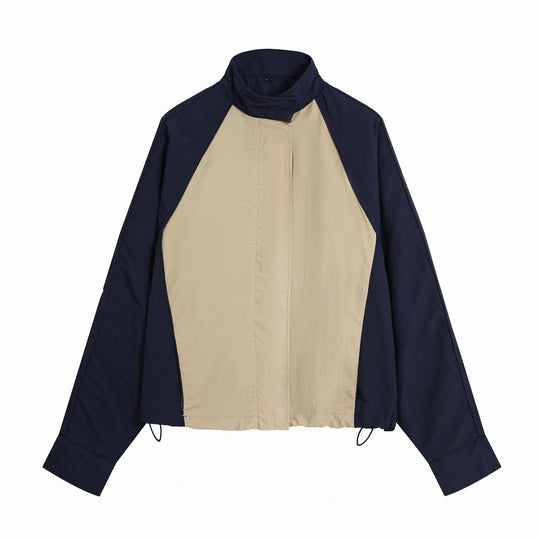 Damen Zweiteiliges Sportives Trackset mit Windbreakerjacke und weitem Trackhose Schnitt Nord Taschen