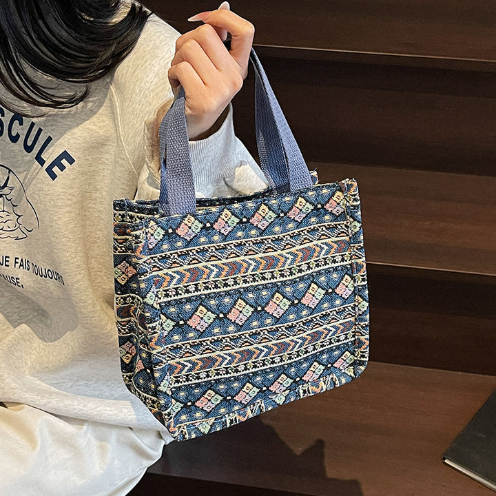 Damen Einkaufstasche mit kunstvollem Ethnomuster Nord Taschen