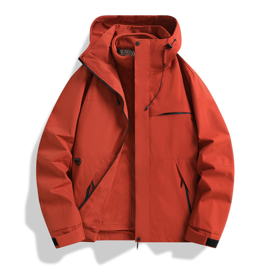Herren Urban-Softshelljacke mit abgedichteten Nähten, verstellbarer Kapuze und minimalistischen Taschen Nord Taschen