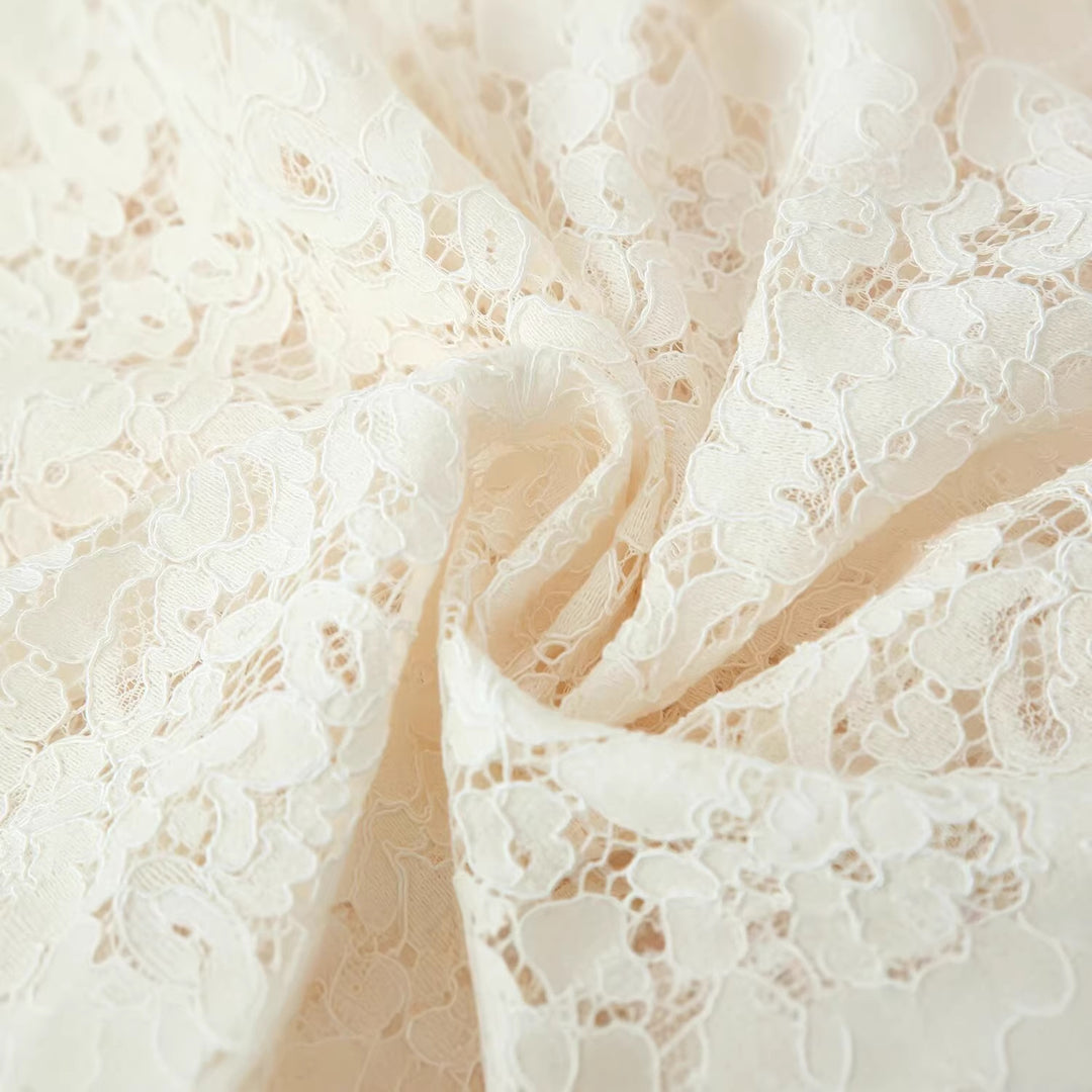 Damen Haremshose aus floraler Spitze mit elastischem Bund und gesmokten Bündchen Nord Taschen