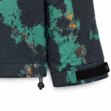 Herren Technische Camouflage-Outdoorjacke mit Kapuze, Ripstop und Multifunktionstaschen Nord Taschen