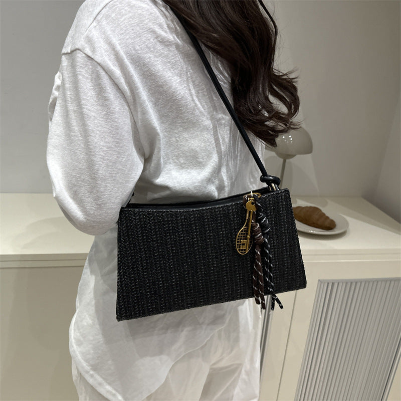 Damen Clutch-Tasche im modernen Flechtmuster Nord Taschen