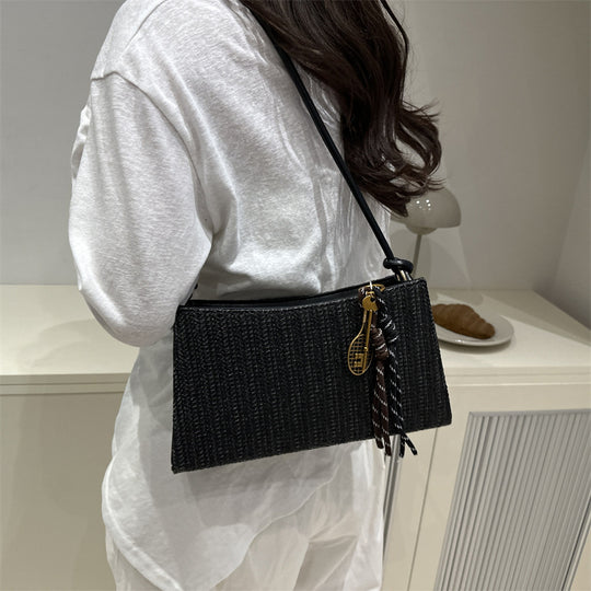 Damen Clutch-Tasche im modernen Flechtmuster Nord Taschen