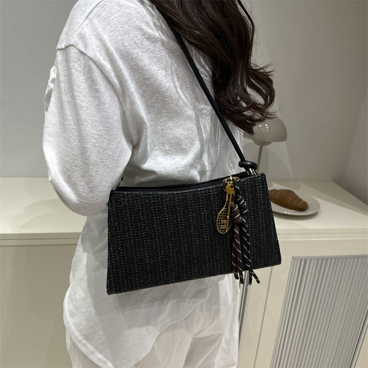 Damen Clutch-Tasche im modernen Flechtmuster Nord Taschen