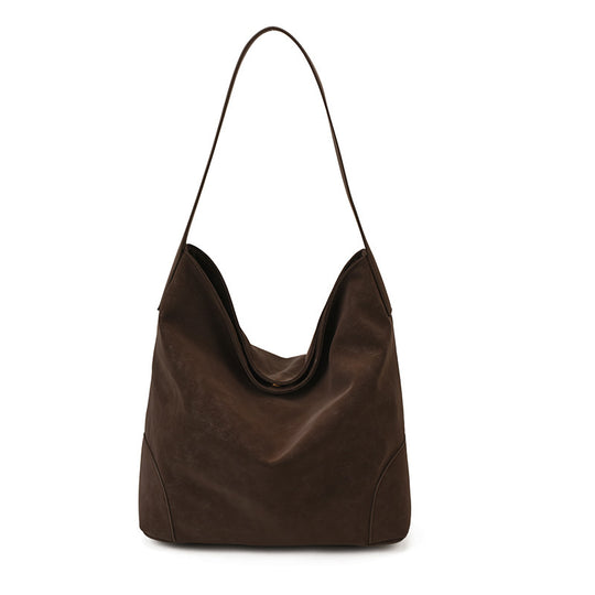Damen Hobo-Tasche aus weichem Veloursleder mit eleganter Silhouette Nord Taschen