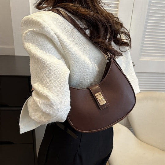 Damen Umhängetasche mit elegantem Klappverschluss und luxuriösem Kunstleder Nord Taschen