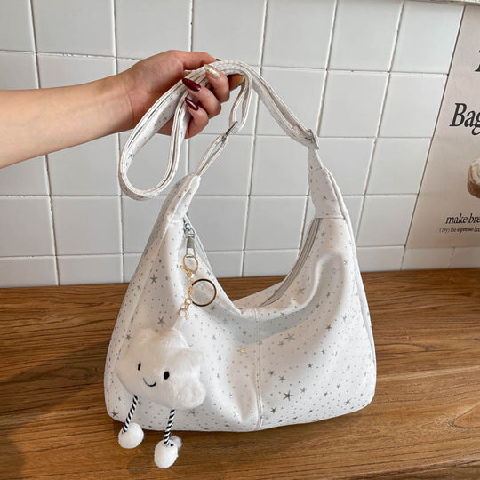 Damen Umhängetasche mit niedlichen Tierdetails und glänzendem Obermaterial Nord Taschen