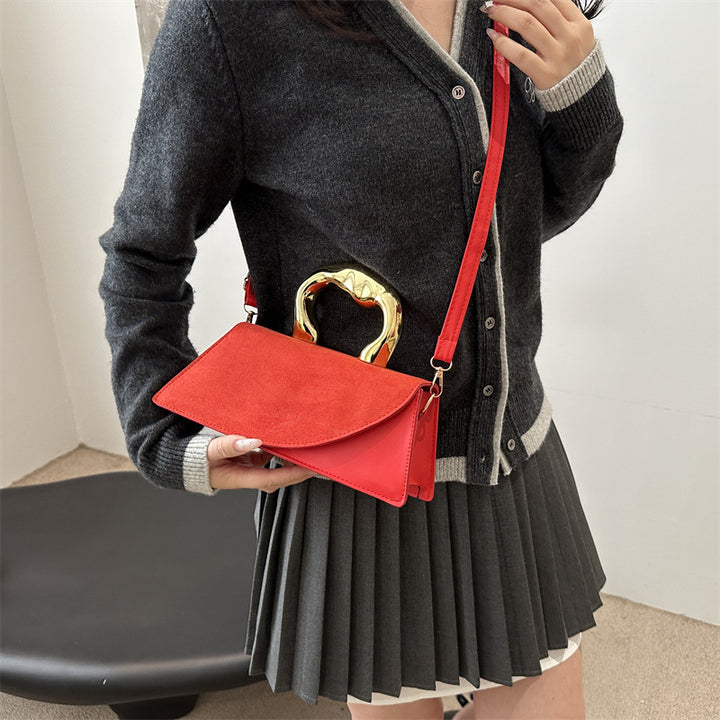 Damen elegante Handtasche mit luxuriösem Acrylgriff Nord Taschen