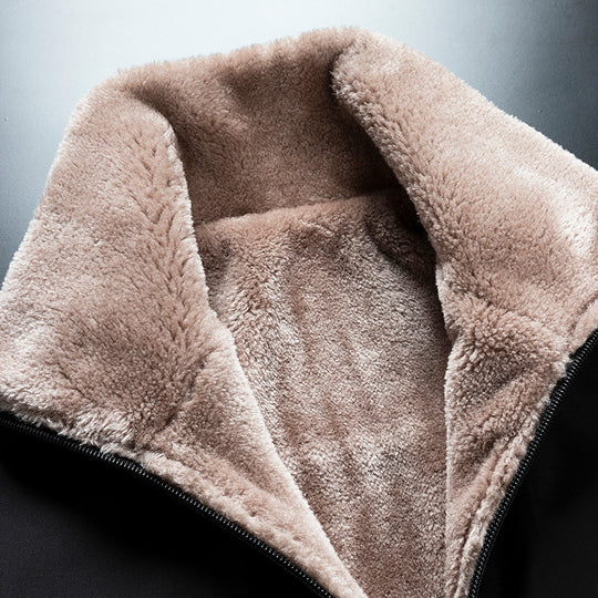 Herren Hochwertige Winterjacke mit Kunstfellfutter Nord Taschen