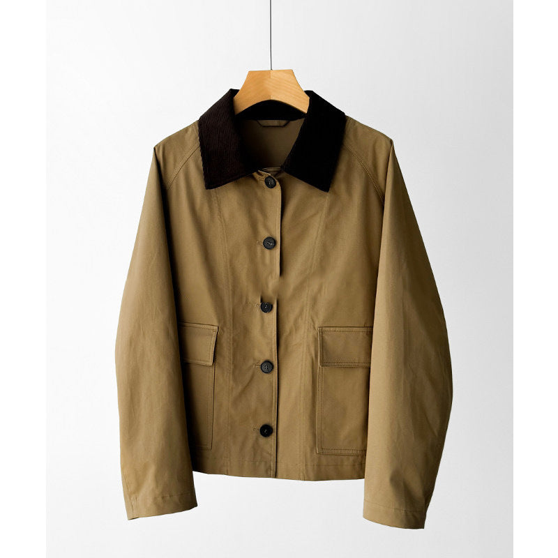 Damen Trendige Übergangsjacke mit hohem Kragen Nord Taschen