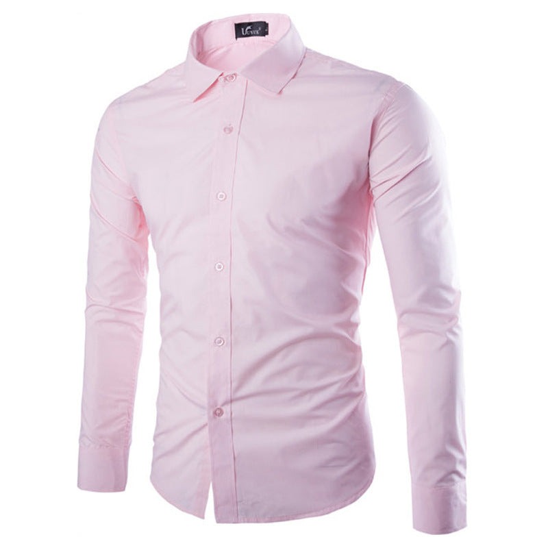 Herren elegante Langarmhemd