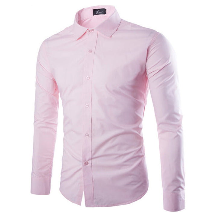 Herren elegante Langarmhemd