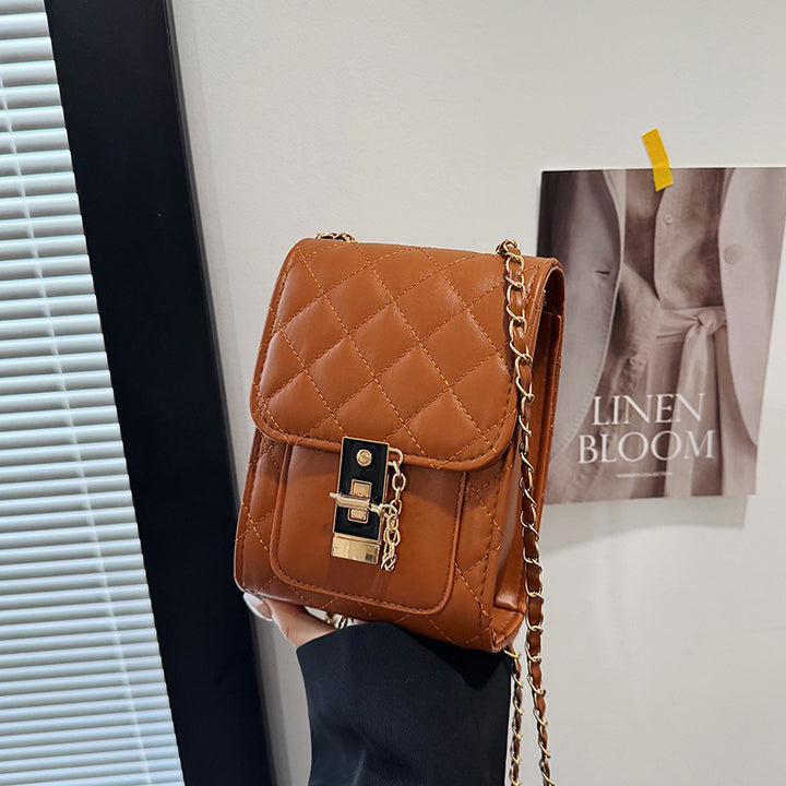 Damen Umhängetasche mit elegantem Steppdesign und praktischem Verschluss Nord Taschen