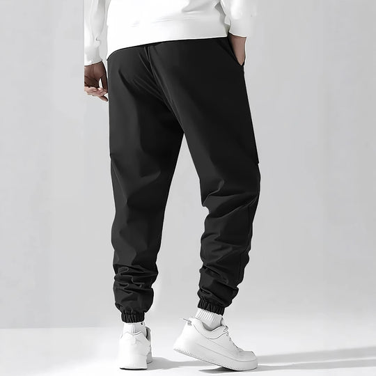 Herren Moderne Cargo-Jogginghose mit elastischem Bund, Kordelzug & Klappentaschen Nord Taschen