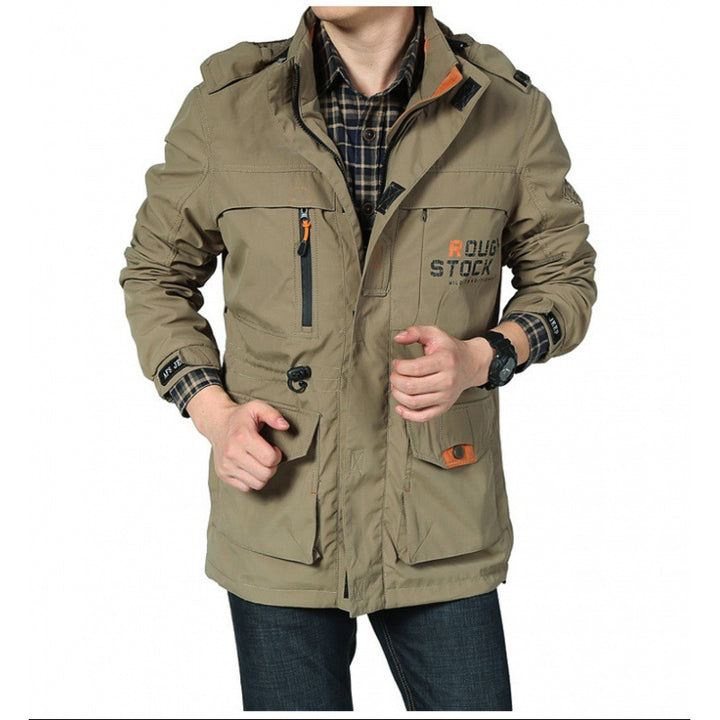 Herren  leichte winddichte Fieldjacke mit atmungsaktivem Meshinnenfutter, zahlreichen Reißverschluss- und Klappentaschen sowie verstellbaren Ärmelmanschetten Nord Taschen