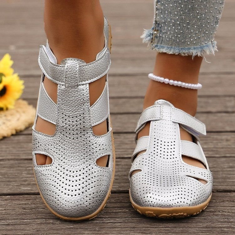 Damen Atmungsaktive Riemensandalen mit verstellbarem Klettverschluss
